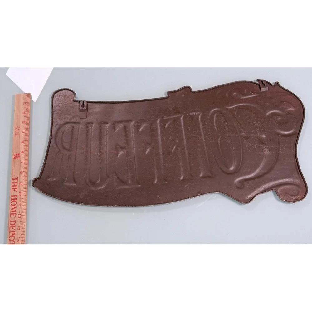 French Metal Sign Used for a Hairdresser shop 'Coiffeur' Sign Reproduction